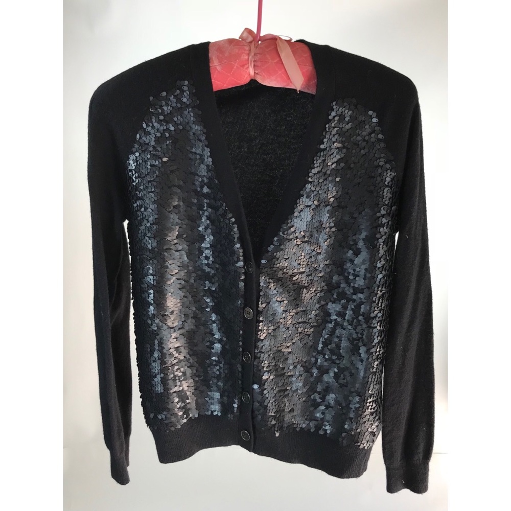 Wallace madewell cardigan sweater sequined euc med